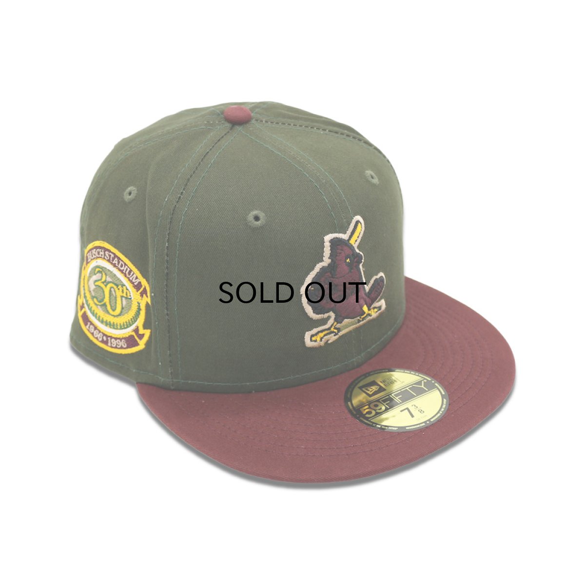 画像1: NEW ERA ST LOUIS CARDINALS BUSCH STADIUM 30TH SIDE PATCH COOPERSTOWN 59FIFTY CAP (1)