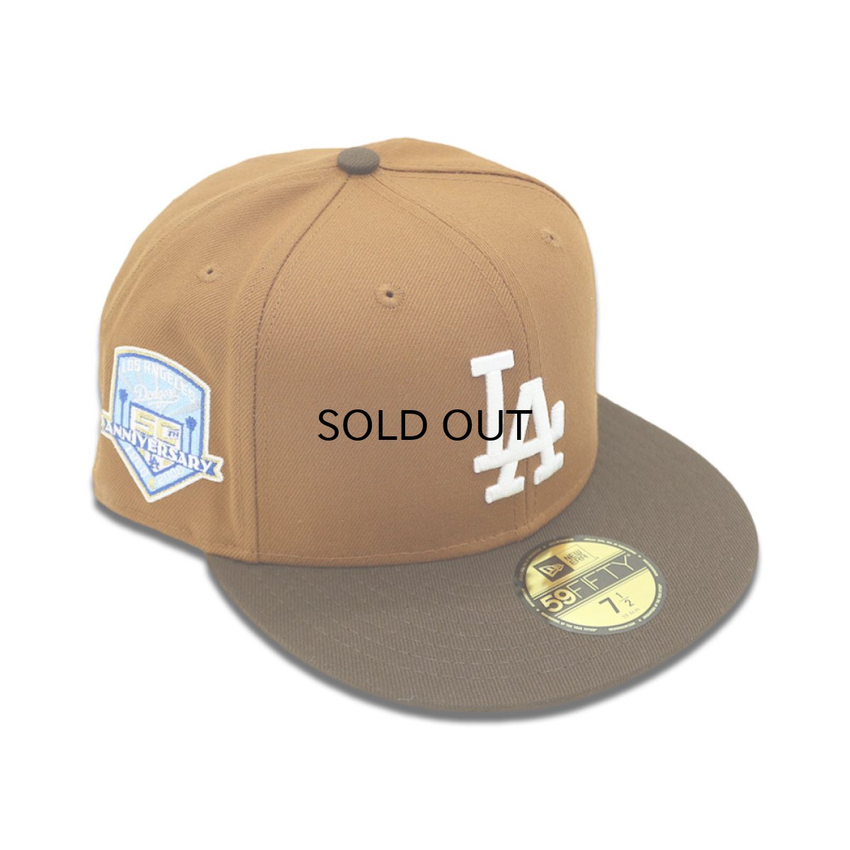 画像1: NEW ERA LOS ANGELES DODGERS 50TH ANNIVERSARY SIDE PATCH 59FIFTY CAP (1)