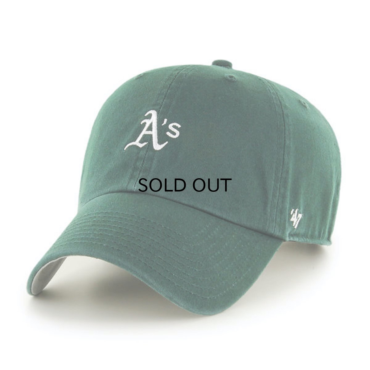 画像1: '47 BRAND OAKLAND ATHLETICS BASE RUNNER CLEAN UP CAP (1)