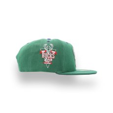 画像2: MITCHELL & NESS MILWAUKEE BUCKS 40TH ANNIVERSARY SIDE PATCH SNAPBACK CAP (2)