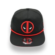 画像1: NEW ERA X MARVEL DEADPOOL LOGO THE GOLFER SNAPBACK CAP (1)