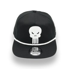 画像1: NEW ERA X MARVEL PUNISHER LOGO THE GOLFER SNAPBACK CAP (1)